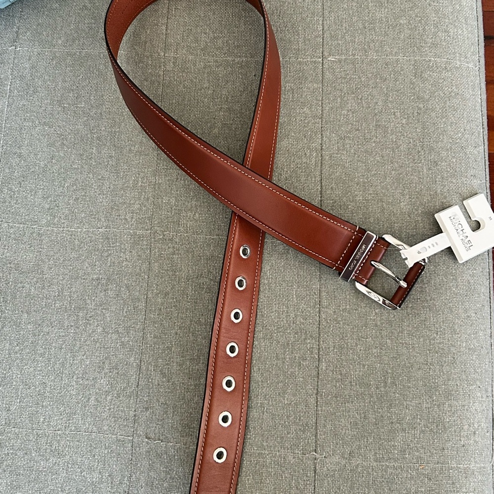 MICHAEL Michael Kors Brown Belt Bag with Silver Hardware NWT